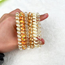 Load image into Gallery viewer, 6PCS Gradient Color Phone Cord Hair Tie Women's Rubber Band