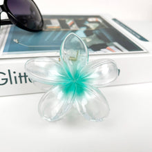 Load image into Gallery viewer, Plumeria Pearlescent Claw Hair Clips