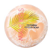 Load image into Gallery viewer, Maui Kiss Sea Salt & Kukui Exfoliating Loofah Soap 4.75oz