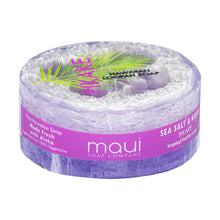 Load image into Gallery viewer, Pikake Sea Salt & Kukui Exfoliating Loofah Soap 4.75oz