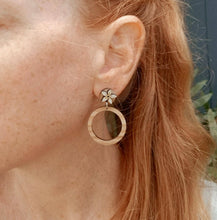 Load image into Gallery viewer, Plumeria Hoops