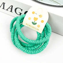 Load image into Gallery viewer, Set of 4 Colorful High Elasticity Pleated Hair Ties
