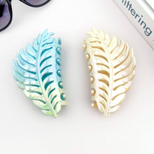 Load image into Gallery viewer, Candy Color Gradient Leaf Hair Clip