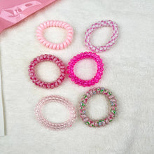 Load image into Gallery viewer, 6PCS Gradient Color Phone Cord Hair Tie Women's Rubber Band