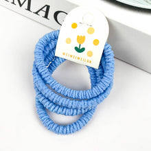 Load image into Gallery viewer, Set of 4 Colorful High Elasticity Pleated Hair Ties