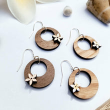 Load image into Gallery viewer, Small Rounds With Hand Painted Pua Earrings