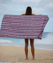 Load image into Gallery viewer, Beach Towel - Crown Flower