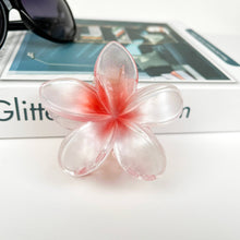 Load image into Gallery viewer, Plumeria Pearlescent Claw Hair Clips