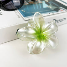 Load image into Gallery viewer, Plumeria Pearlescent Claw Hair Clips