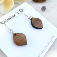 Load image into Gallery viewer, Small Koa Dangle Earrings