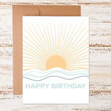 Load image into Gallery viewer, Happy Birthday Sun Rays Greeting Card