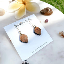Load image into Gallery viewer, Small Koa Dangle Earrings