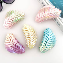 Load image into Gallery viewer, Candy Color Gradient Leaf Hair Clip