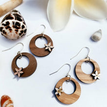 Load image into Gallery viewer, Small Rounds With Hand Painted Pua Earrings