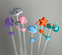 Load image into Gallery viewer, Sea Creature Animal Straw Toppers