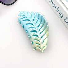 Load image into Gallery viewer, Candy Color Gradient Leaf Hair Clip