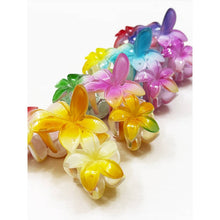 Load image into Gallery viewer, Multi Tone Hawaiian Plumeria Hair Claw Clip
