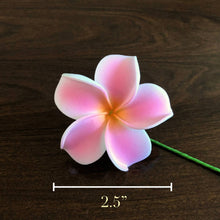 Load image into Gallery viewer, Plumeria Foam Flower with Stem, Light Pink 2.5&quot;
