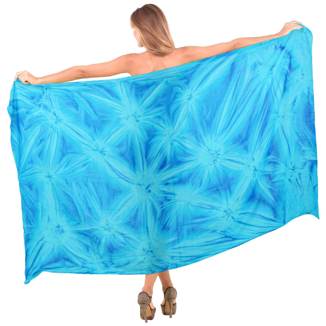 Women's Tie Dye Rayon Beach Wrap Star