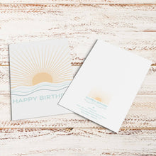Load image into Gallery viewer, Happy Birthday Sun Rays Greeting Card
