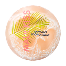 Load image into Gallery viewer, Maui Kiss Sea Salt &amp; Kukui Exfoliating Loofah Soap 4.75oz
