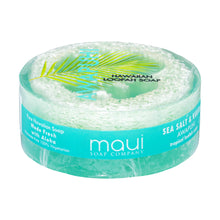 Load image into Gallery viewer, Awapuhi Sea Salt &amp; Kukui Exfoliating Loofah Soap 4.75oz
