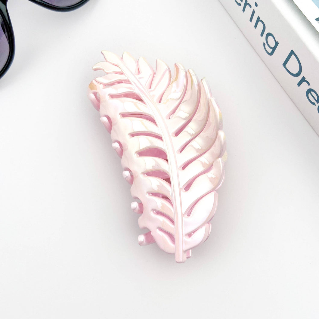 Candy Color Gradient Leaf Hair Clip