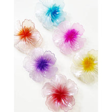 Load image into Gallery viewer, Glowy Hawaiian Flower Hair Claw

