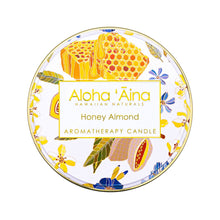 Load image into Gallery viewer, Aloha &#39;Aina - Honey Almond Gold Tin Candle
