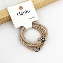 Load image into Gallery viewer, 4pcs Heart/Flower Hair Tie Set
