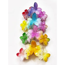 Load image into Gallery viewer, Multi Tone Hawaiian Plumeria Hair Claw Clip
