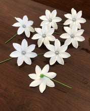 Load image into Gallery viewer, Tiare Foam Flower Black Pearl with Stem 3&quot;
