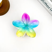 Load image into Gallery viewer, Colorful Plumeria Claw Hair Clip

