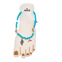 Load image into Gallery viewer, Beaded Shell Charm Anklet
