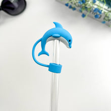 Load image into Gallery viewer, Dolphin Straw Toppers
