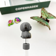 Load image into Gallery viewer, Grey Koala Straw Topper

