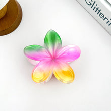 Load image into Gallery viewer, Colorful Plumeria Claw Hair Clip
