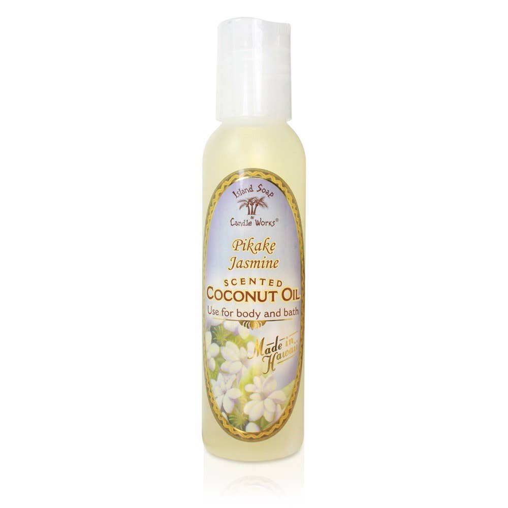 Pikake Jasmine Scented Coconut Oil 4 oz.