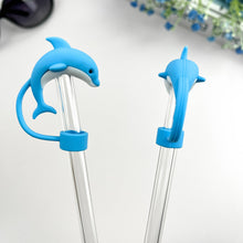 Load image into Gallery viewer, Dolphin Straw Toppers
