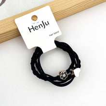 Load image into Gallery viewer, 4pcs Heart/Flower Hair Tie Set

