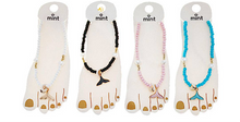 Load image into Gallery viewer, Beaded Whale Tail/White Shell Anklet
