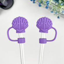 Load image into Gallery viewer, Shell Straw Toppers
