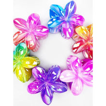 Load image into Gallery viewer, Two Tone Hawaiian Flower Hair Claw

