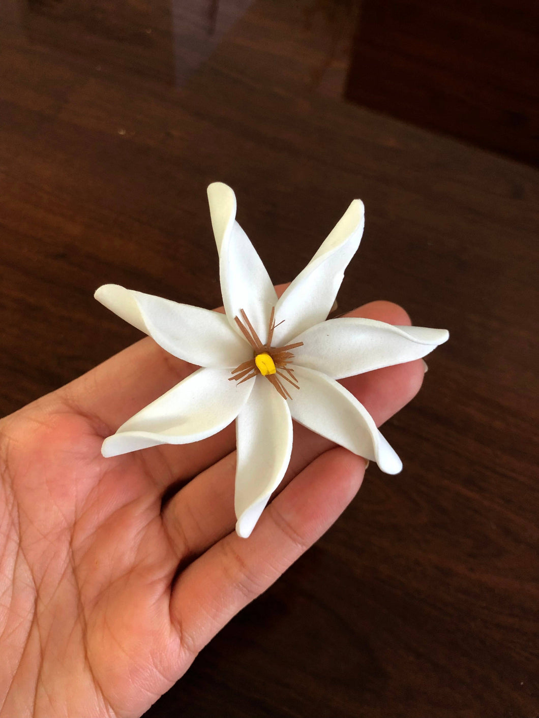 Tiare Foam Flower with Stem 3