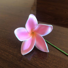 Load image into Gallery viewer, Plumeria Foam Flower with Stem Light Pink 2.25&quot;
