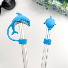 Load image into Gallery viewer, Dolphin Straw Toppers

