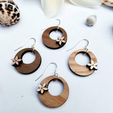 Load image into Gallery viewer, Small Rounds With Hand Painted Pua Earrings
