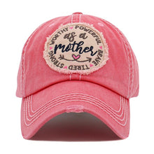 Load image into Gallery viewer, As A Mother Embroidered Distressed Cap
