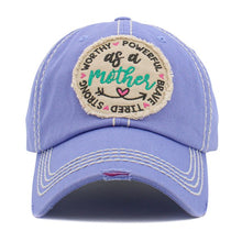 Load image into Gallery viewer, As A Mother Embroidered Distressed Cap
