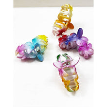 Load image into Gallery viewer, Multi Tone Hawaiian Plumeria Hair Claw Clip
